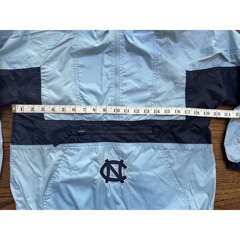 Vintage UNC Tar Heels Unisex Kids Pullover Hooded Windbreaker Size 10/12 Medium - Picture 6 of 6